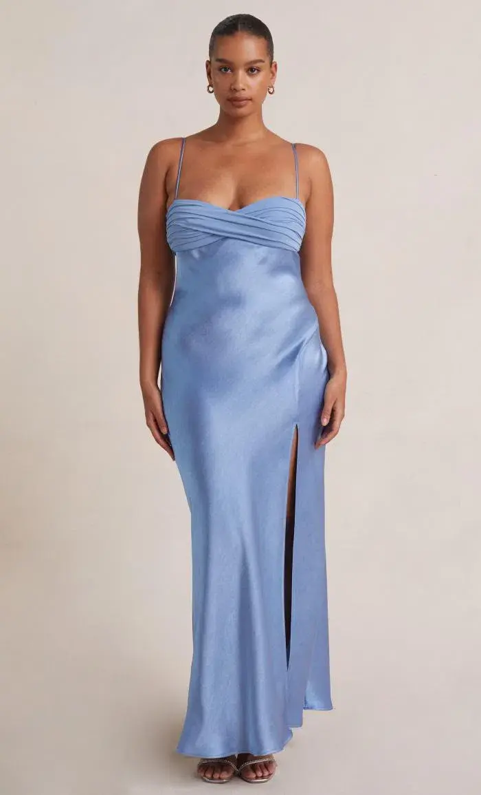 Bec & Bridge Julieta Maxi Dress in Dusk Blue Size 10 for rent on The Volte - main image