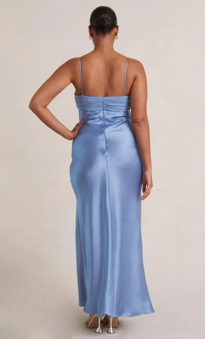 Bec & Bridge Julieta Maxi Dress in Dusk Blue Size 10 for rent on The Volte - main image