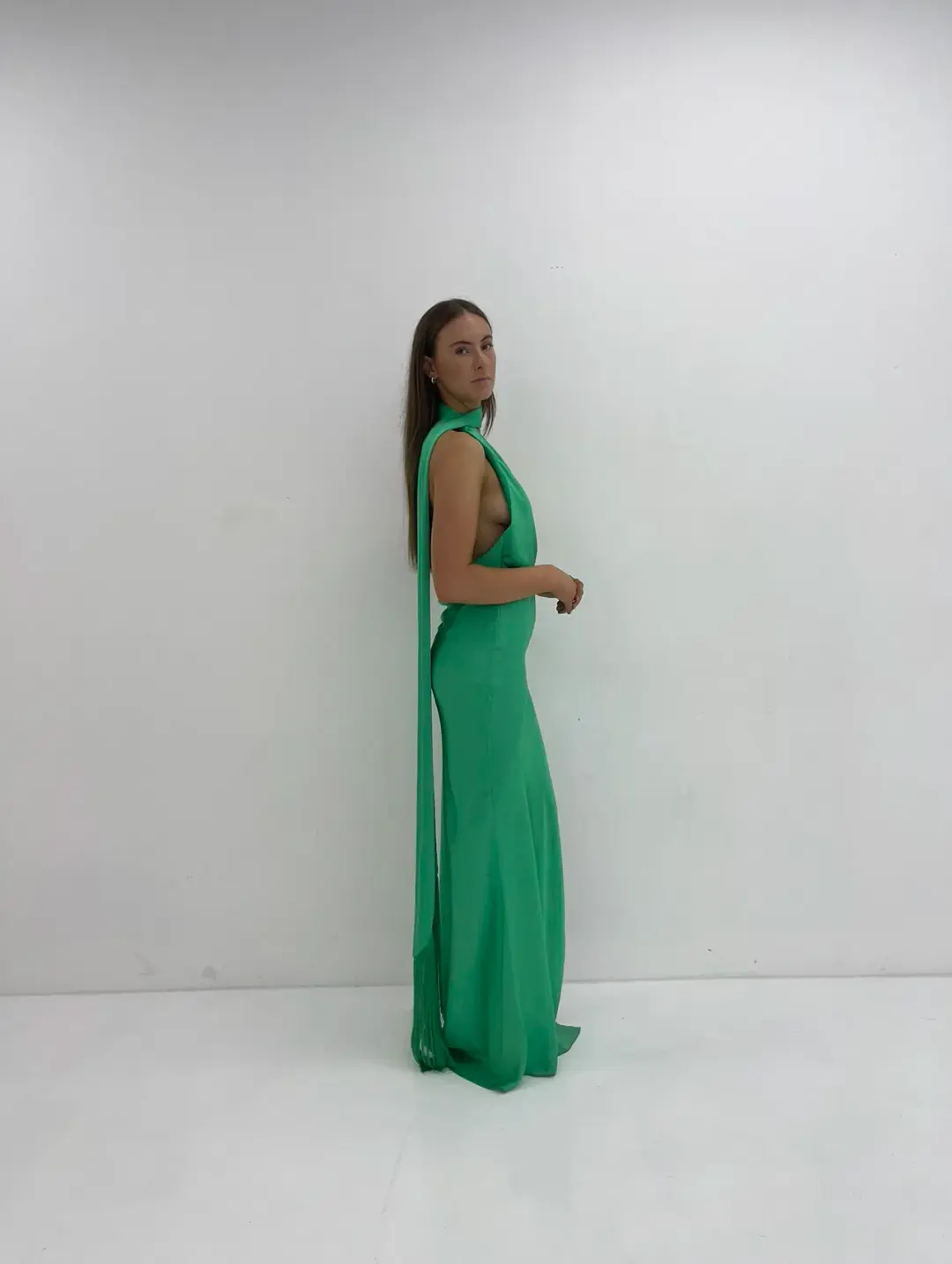 Rat & Boa Azzara Gown Green Size XS/AU 6 for rent on The Volte - main image