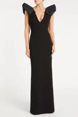 Rebecca Vallance Katie Gown Black Size 4 for rent on The Volte - image 1