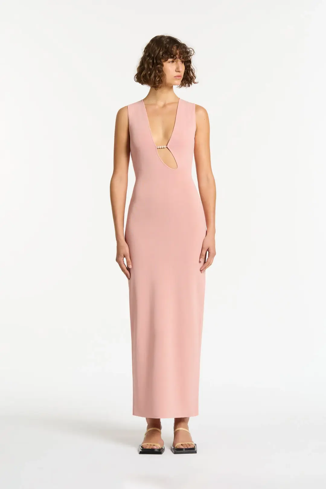 Sir the Label Kinetic Beaded Maxi Dress Pink Size 6 for rent on The Volte - main image