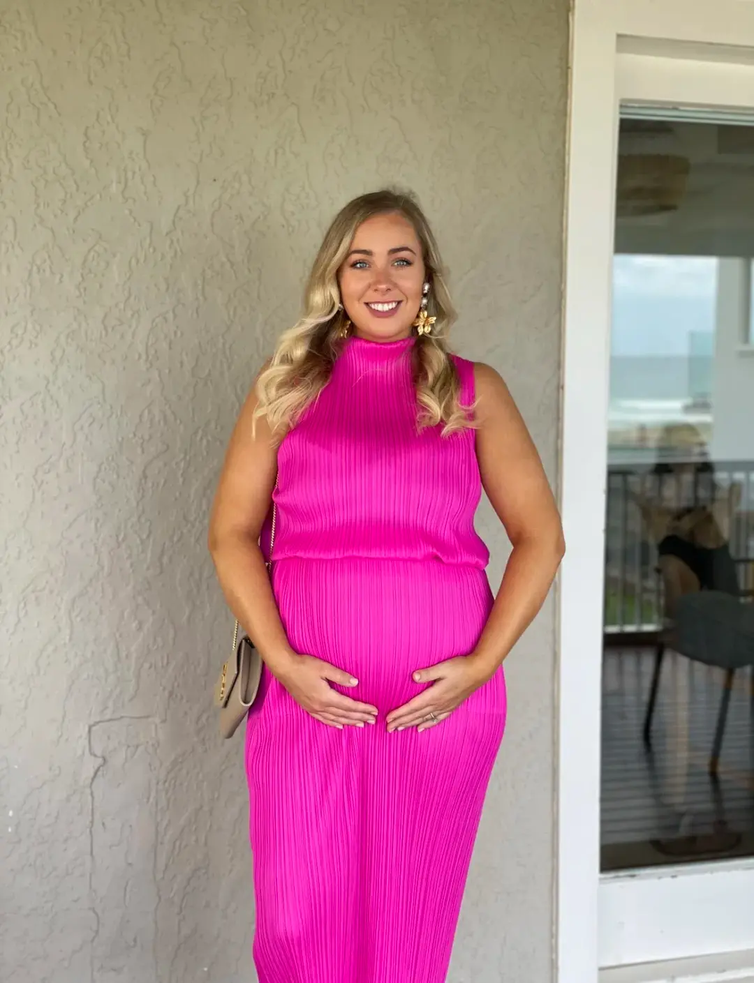 Issey Miyake Pleats Please Skirt And Top Pink Size AU 14 for rent on The Volte - main image