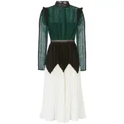 Self Portrait Panel Dress Multi Size 8