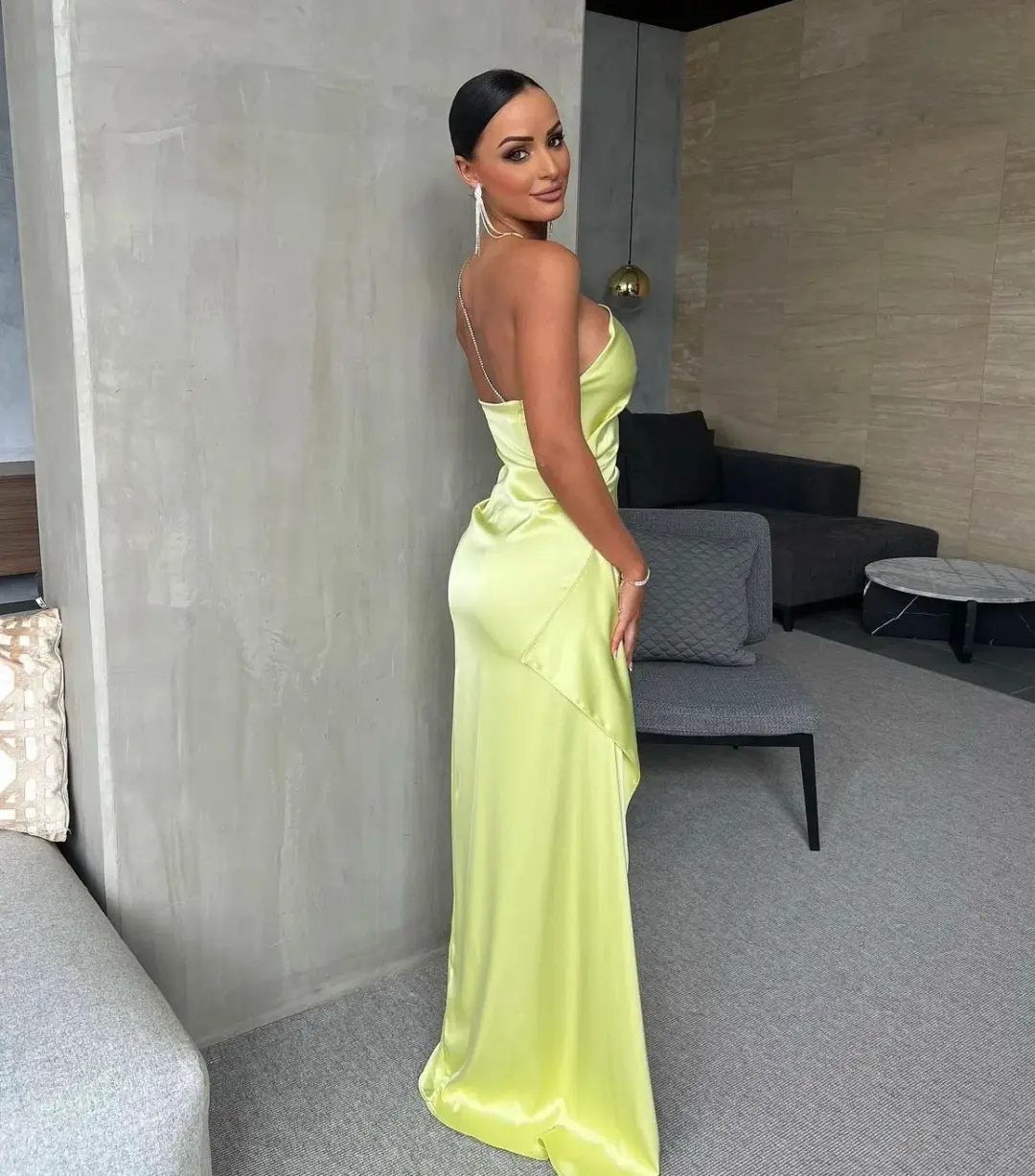 Lexi Samira Dress Mojito Diamante Strap Size AU 10 for rent on The Volte - main image