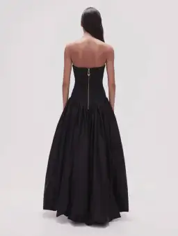 Aje Violette Bubble Hem Maxi Dress Black Size 4 for rent on The Volte - image 3
