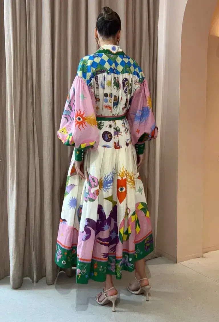 Alemais Seeker Shirtdress Multi Size 10 - Image 3