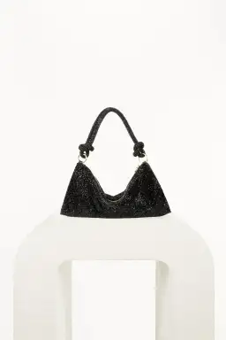 Cult Gaia Hera Nano Shoulder Bag Rhinestone Black for rent on The Volte - image 1