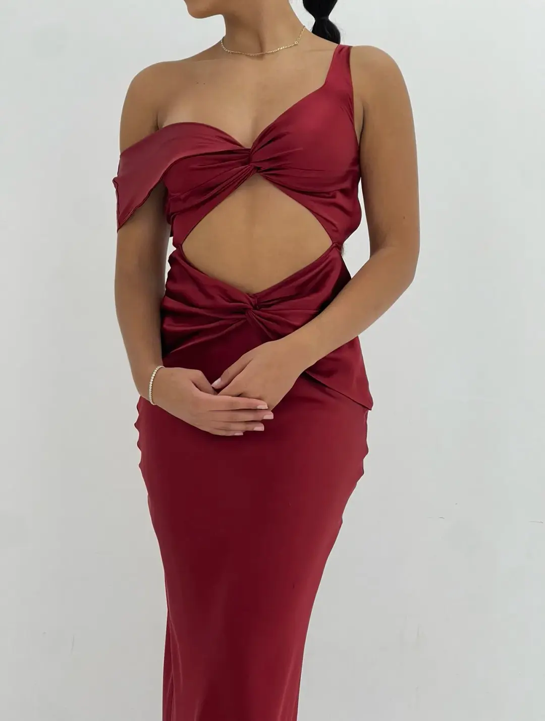 Natalie Rolt Tamika Gown Maxi Red AU 8 for rent on The Volte - main image