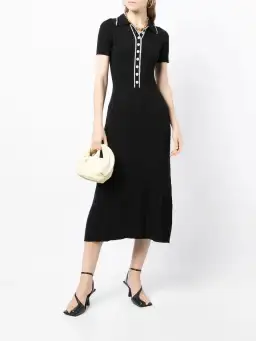 Anna Quan Laurel Penelope Midi Raven Black Dress Size 14