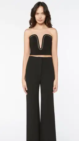 Manning Cartell Polish Final Bustier Top Black Size AU 8 for rent on The Volte - image 1