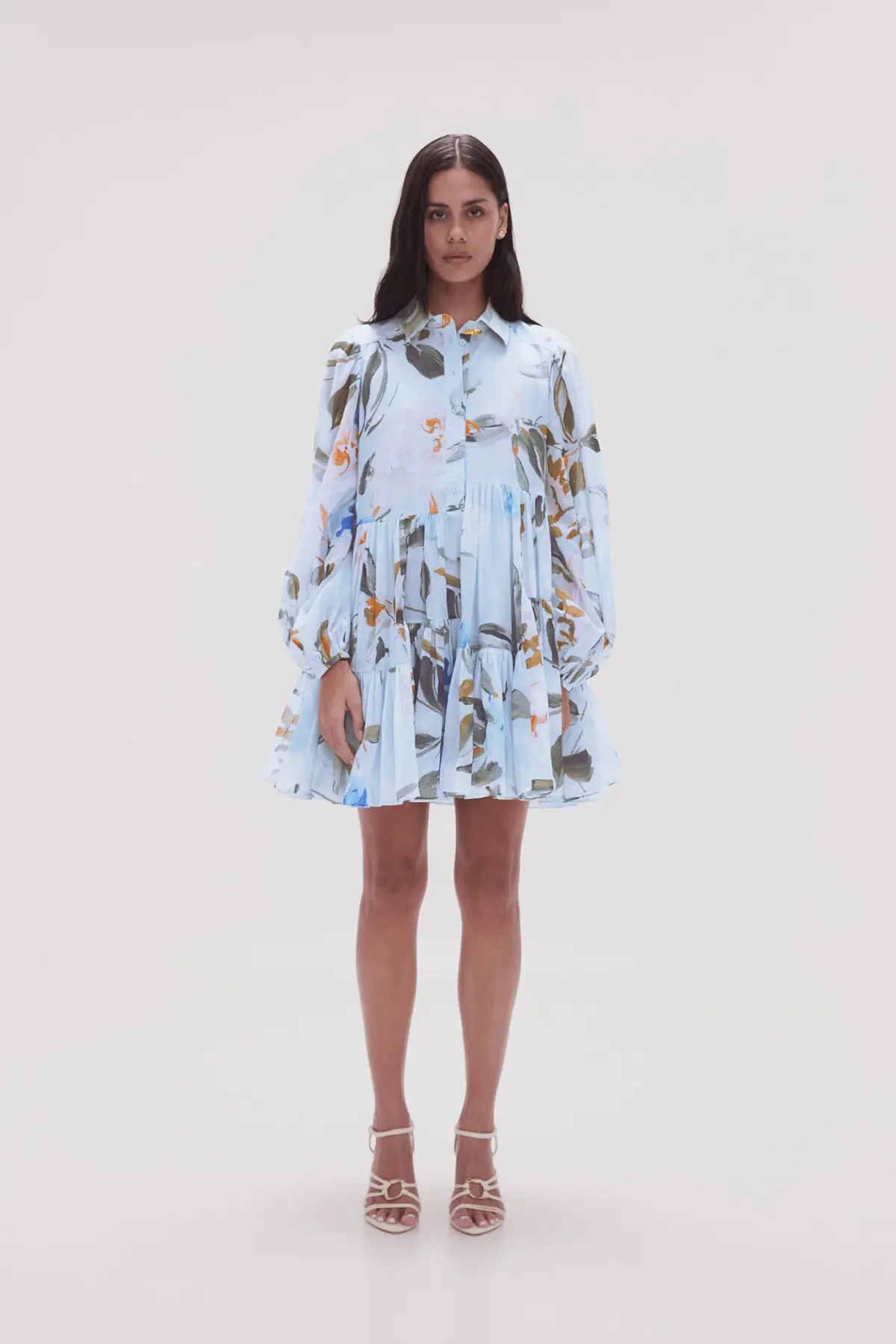 Aje Georgia Smock Mini Dress Print Size AU 8 - Image 1