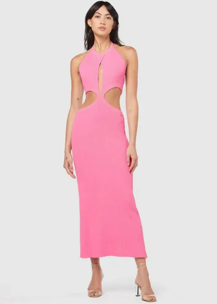 Manning Cartell Beyond Limits Knit Dress Pink Size AU 8 for rent on The Volte - main image