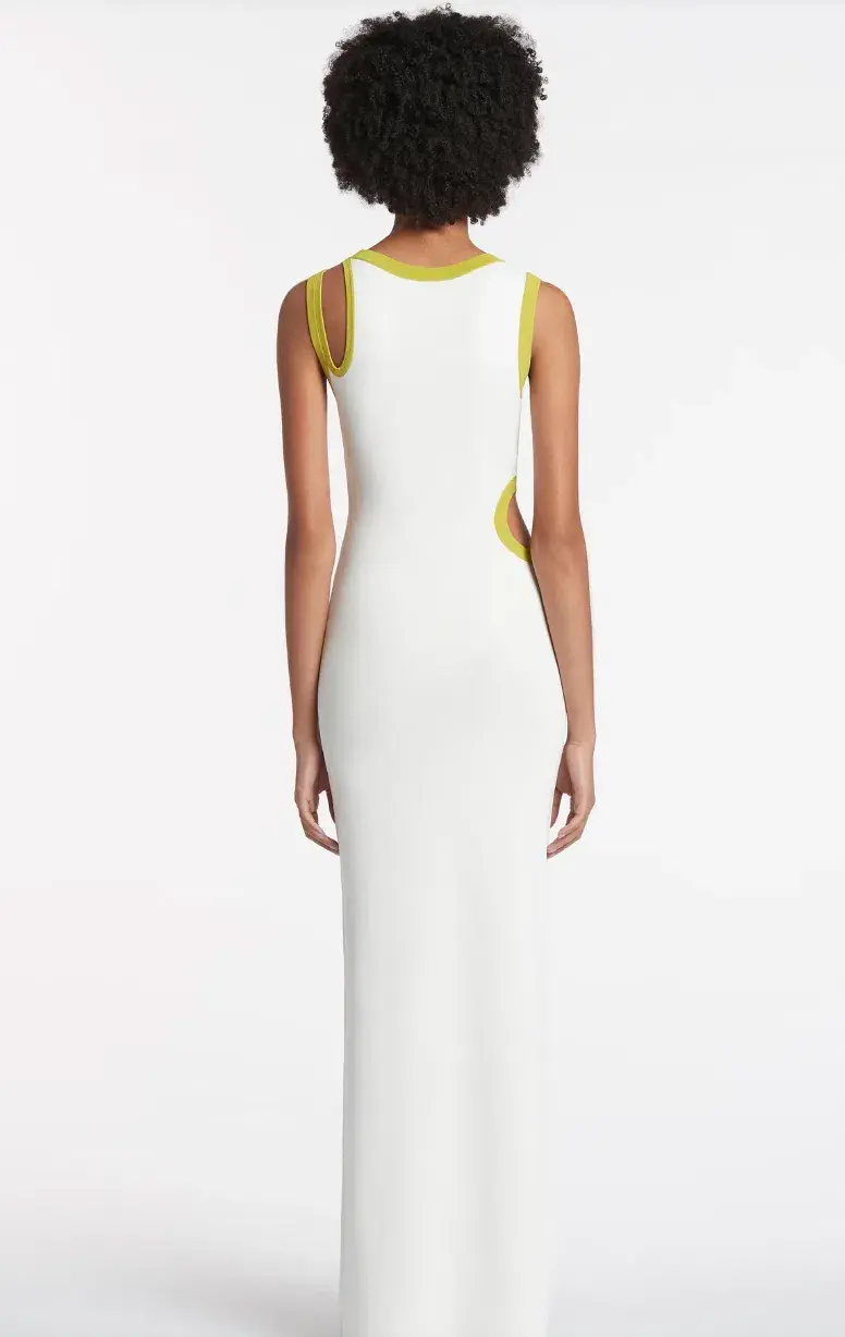 Sir The Label Evalina Cut-out Dress White Size AU 8 for rent on The Volte - main image