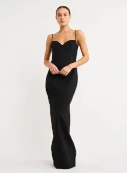 Rachel Gilbert Bodie Gown In Black Size AU 8 for rent on The Volte - image 1