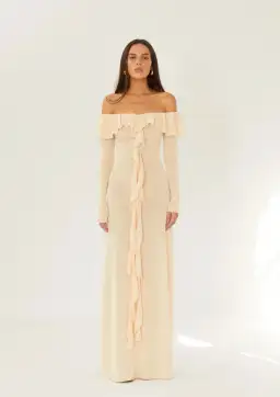 Arcina Ori Mila Maxi Dress Cream Size M / AU 10