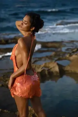 Rat & Boa Malika Dress Orange Size AU 8 for rent on The Volte - image 3