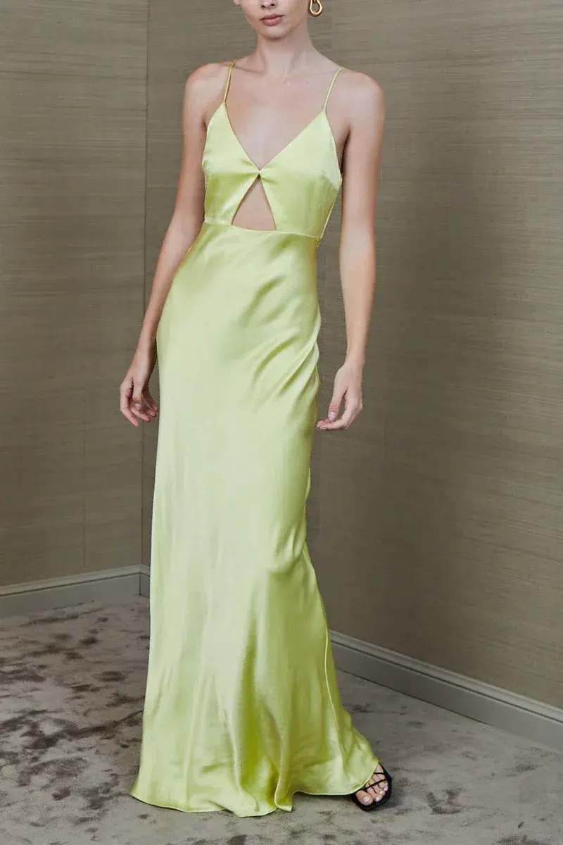 Bec & Bridge Citrus Sweetie Maxi Dress Green Size 8 for rent on The Volte - main image