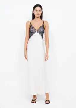 Bec & Bridge Emery Lace Maxi Dress Ivory/Black Size 8 for rent on The Volte - image 1