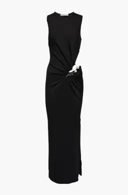 Christopher Esber Folia Float Buckle Tank Dress Midi Black Size 8 for rent on The Volte - image 6