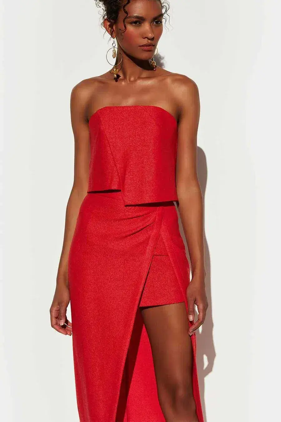 Manning Cartell Marvellous Creations Crop Bustier and Skirt Set Red Size 4/6 for rent on The Volte - main image