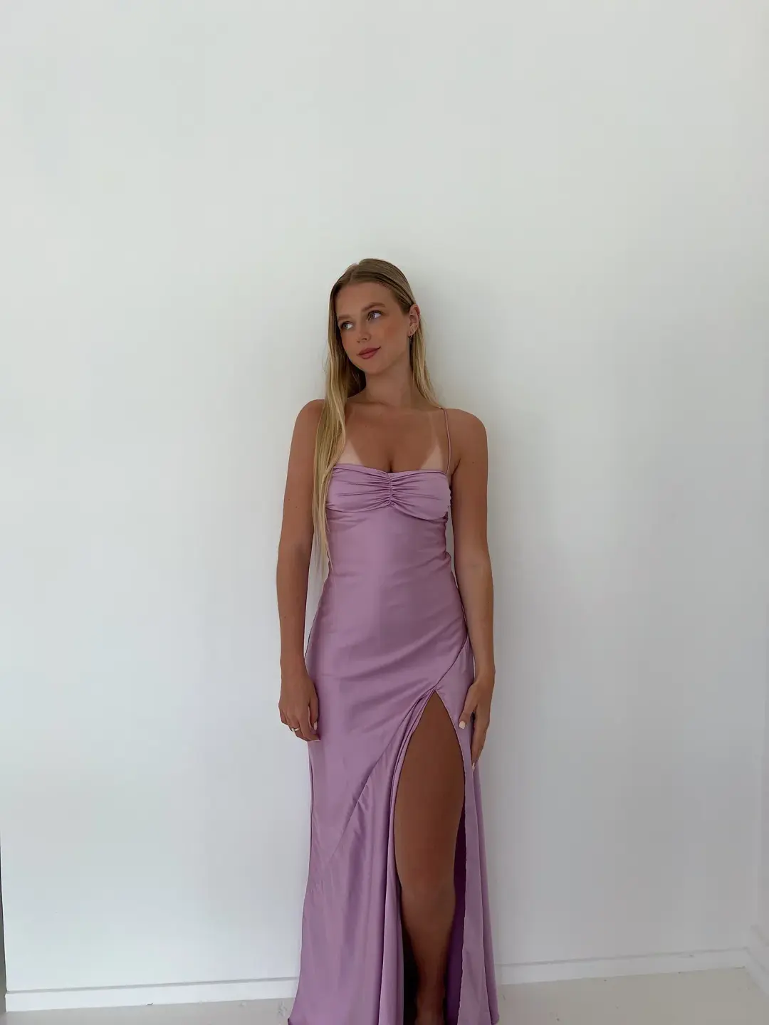 HNTR The Label Gaia Gown Lilac Size XS / AU 6 for rent on The Volte - main image