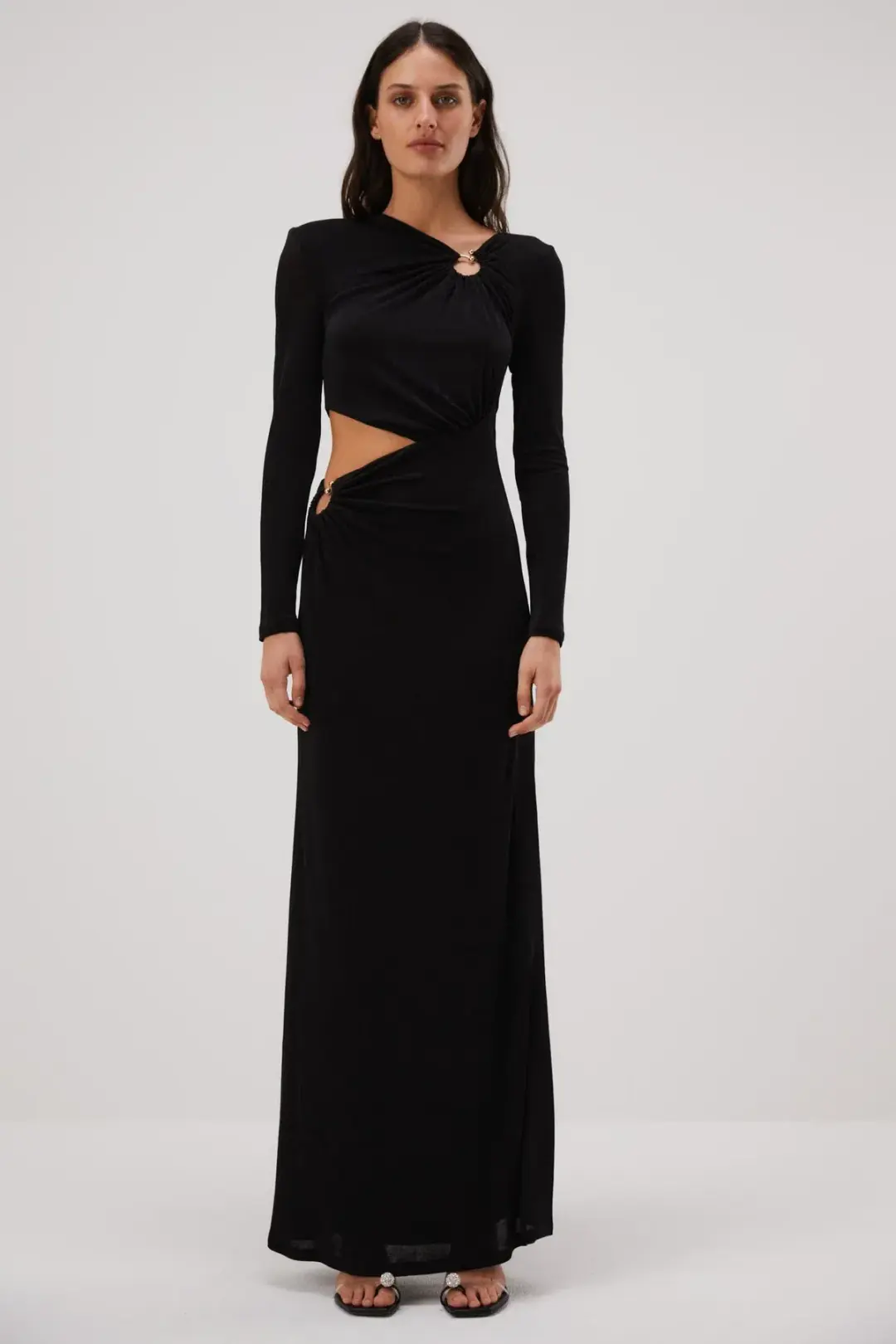 Misha Akari Gown Black Size 8/S for rent on The Volte - main image