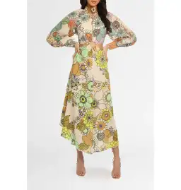 Alemais Farrah Maxi Dress Multi Floral Size AU 10 for rent on The Volte - image 1
