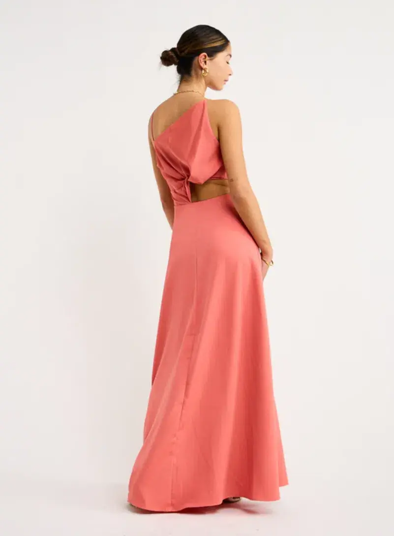 One Fell Swoop Essence Maxi Dress Grapefruit Size 12 for rent on The Volte - main image