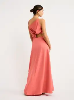 One Fell Swoop Essence Maxi Dress Grapefruit Size 12 for rent on The Volte - image 3