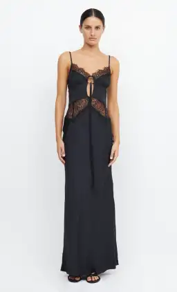 Bec & Bridge Nicolette Maxi Dress Black Size 8