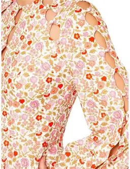 Zimmermann Goldie Scallop Short Dress Floral Size 1 / AU 10 for rent on The Volte - image 6