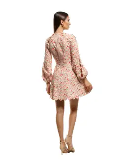 Zimmermann Goldie Scallop Short Dress Floral Size 1 / AU 10 for rent on The Volte - image 3