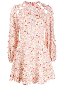 Zimmermann Goldie Scallop Short Dress Floral Size 1 / AU 10 for rent on The Volte - image 7