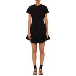 Zimmermann Broderie Lattice Eyelet Cutout Mini Dress Black Size 1 / AU 10 for rent on The Volte - image 1