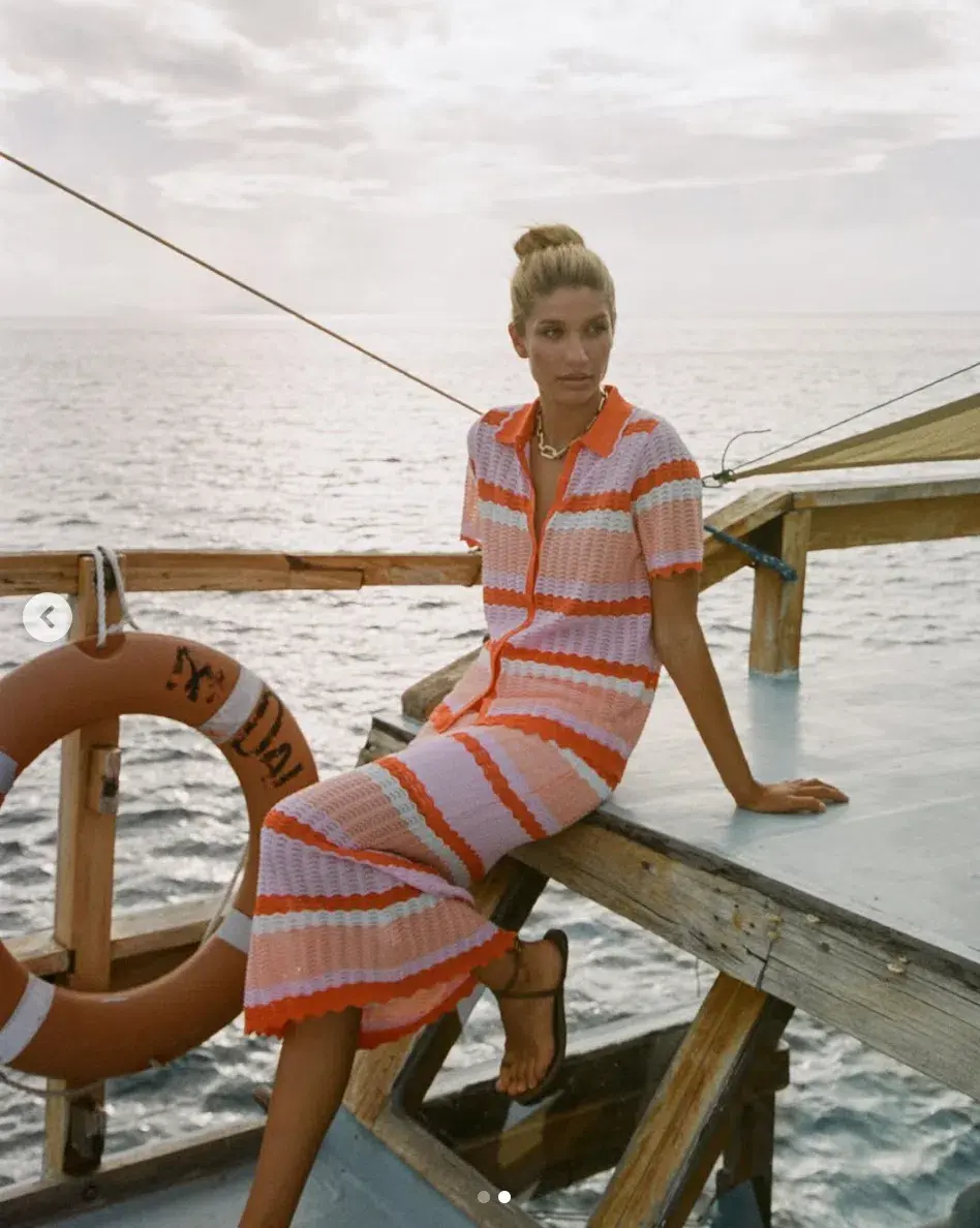 Steele Kono Polo & Lucia Skirt Set Multi Size AU 10 for rent on The Volte - main image