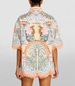 Zimmermann Ginger Tropical Shirt Multi Size 0P / AU 6 for rent on The Volte - image 3