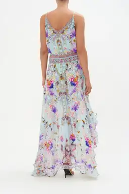 Camilla Double Layer Hem Skirt Love Web Print Size AU 8 for rent on The Volte - image 2