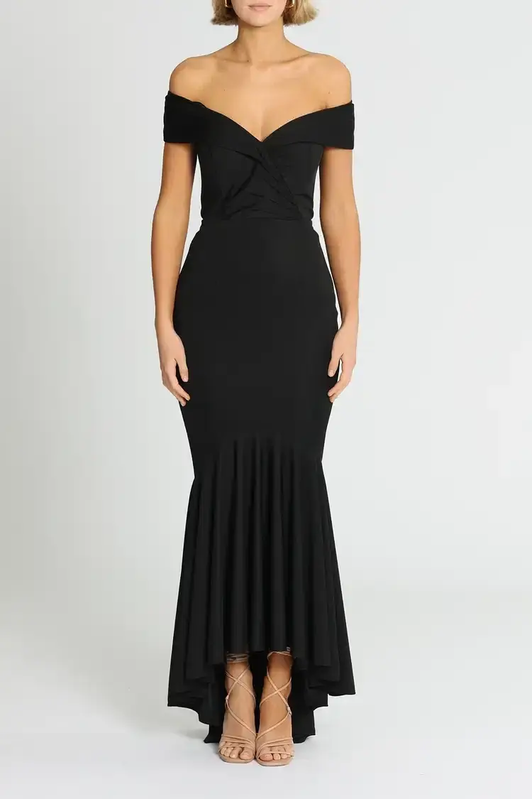 Jadore Elyse Gown Black Size AU 16 for rent on The Volte - main image