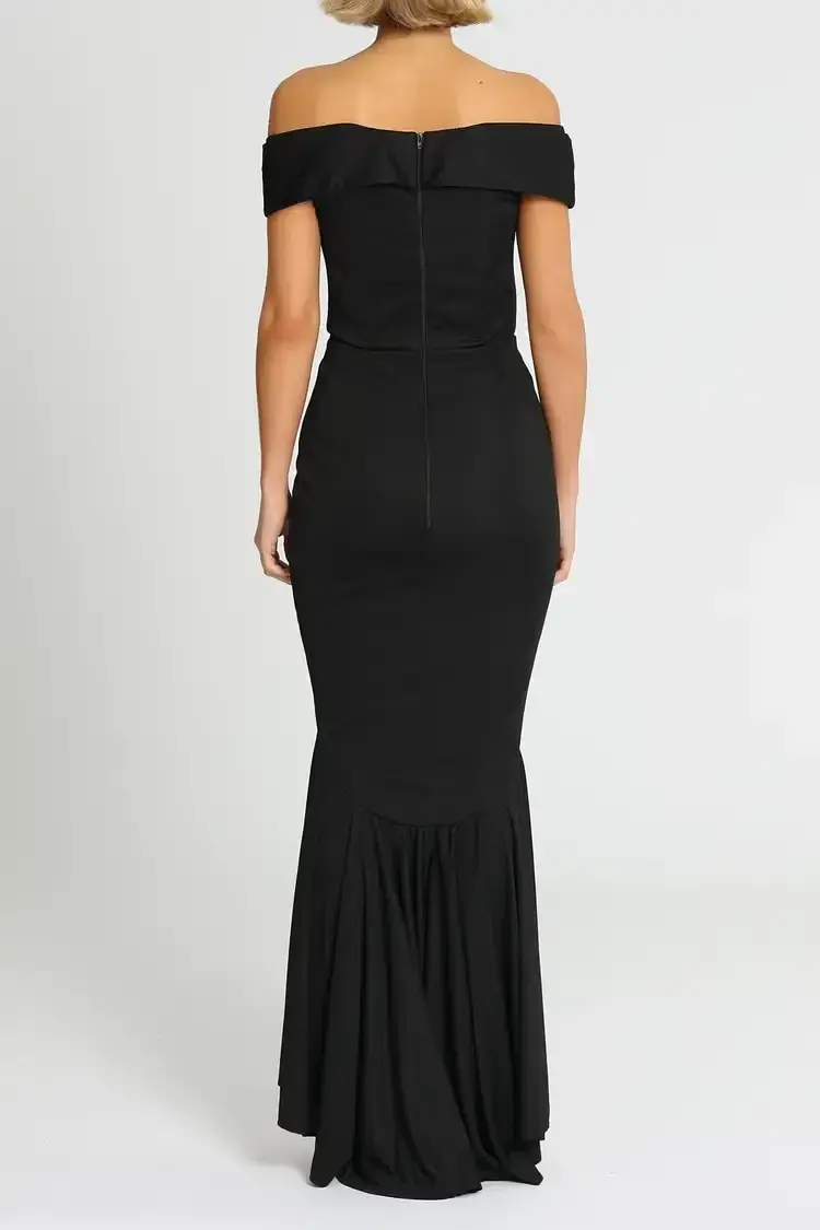 Jadore Elyse Gown Black Size AU 16 for rent on The Volte - main image