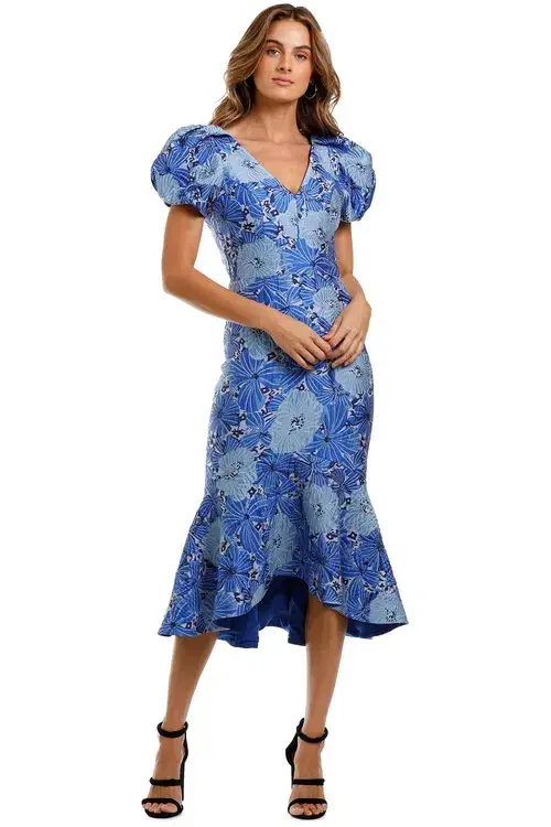 Love Honor Argento Midi Cobalt Blue Size AU 12 for rent on The Volte - main image