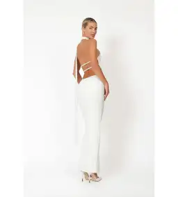 Khanums Kara Maxi Dress Ivory Size S/AU 8 for rent on The Volte - image 3