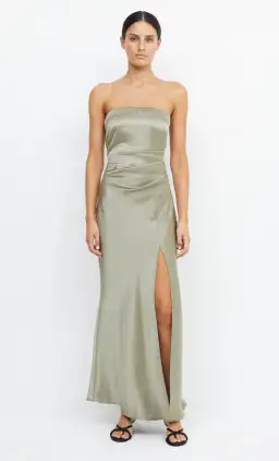 Bec & Bridge The Dreamer Strapless Dress in Sage Green Size 12 for rent on The Volte - image 2