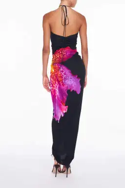 Rat & Boa Pascala Dress Black Floral Size S/Au 8 for rent on The Volte - image 3