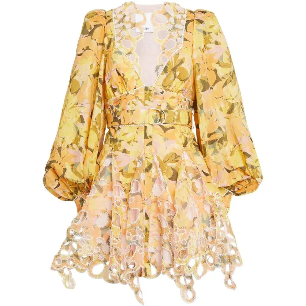 Acler Arnoult Mini Dress Floral Size 12/14 for rent on The Volte - main image
