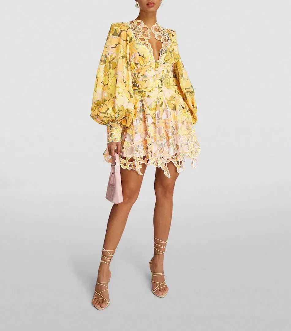 Acler Arnoult Mini Dress Floral Size 12/14 for rent on The Volte - main image