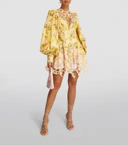 Acler Arnoult Mini Dress Floral Size 12/14 for rent on The Volte - image 1
