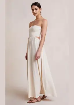 Bec & Bridge Miranda Knit Dress Beige Size 6