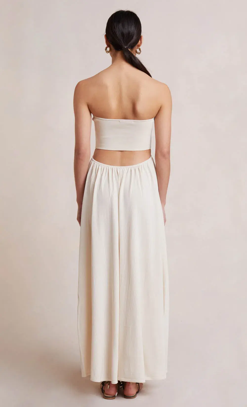 Bec & Bridge Miranda Knit Dress Beige Size 6 - Image 3