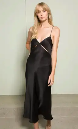 Bec & Bridge Mila Midi Dress Black Size 12 for rent on The Volte - image 2