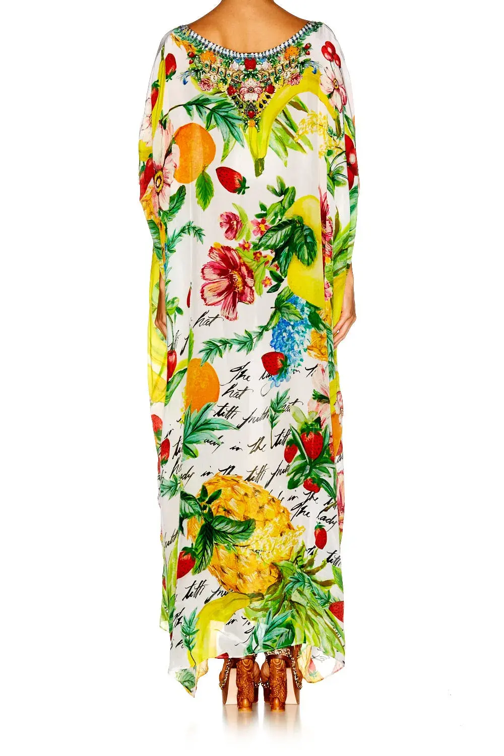 Camilla There's No Place Like Rio Round Neck Kaftan One Size for rent on The Volte - main image